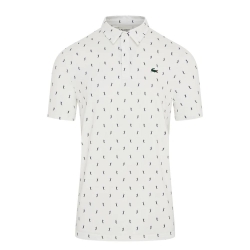 Polo de Golf Blanc Homme Lacoste regular fit protection UV