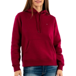 Sweat à Capuche Rouge Femme Tommy Hilfiger Flag