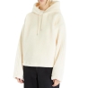 Sweat à capuche Ecru Femme Adidas Sherpa