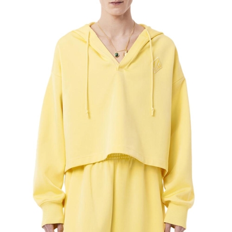 Sweat Jaune Femme Lacoste Runway Oversized
