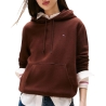Sweat à Capuche Marron Femme Tommy Hilfiger Flag