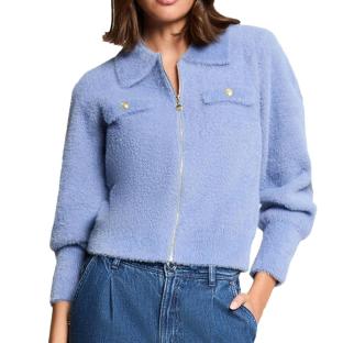 Gilet Zippé Bleu Femme Morgan DOMI