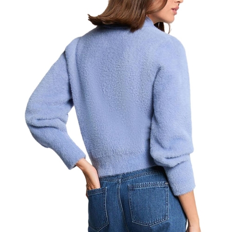 Gilet Zippé Bleu Femme Morgan DOMI