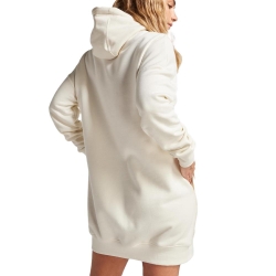 Sweat Robe Blanc Femme Converse Longline