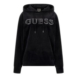 Sweat à capuche Noir Femme Guess Couture