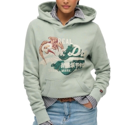 Sweat Vert Femme Superdry Tokyo