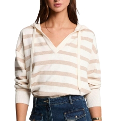 Pull Blanc/Doré Femme Morgan Ballo