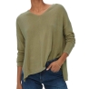 Pull en Maille Kaki Femme Only Lamalia