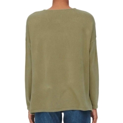 Pull en Maille Kaki Femme Only Lamalia