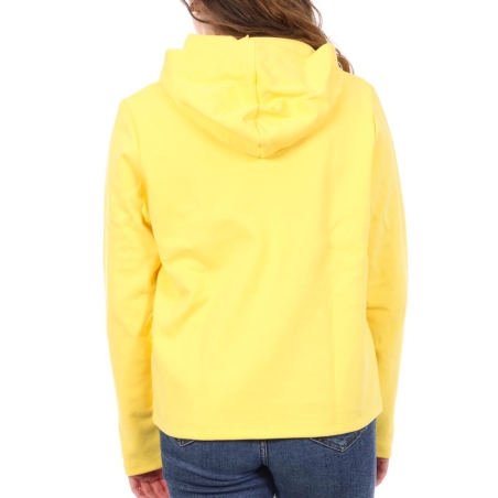 Sweat à Capuche Jaune Femme Le Coq Sportif Hoody N°9