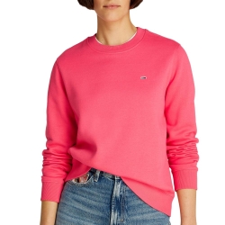 Sweat Rose Femme Tommy Hilfiger Flag Crew