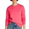 Sweat Rose Femme Tommy Hilfiger Flag Crew