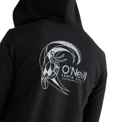 Sweat Zippé à capuche Noir Femme O'Neill Circle Surfer