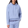 Sweat à Capuche Bleu Femme Lacoste polaire surdimensionné