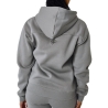 Sweat à Capuche Gris Foncé Femme Project X Paris à Cœur Brise