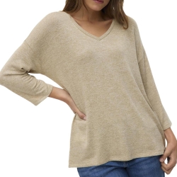 Pull Beige Chiné Femme Vero Moda Briannas