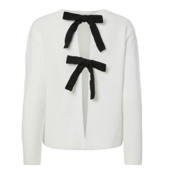 Gilet Blanc/Noir Femme Pieces Silly