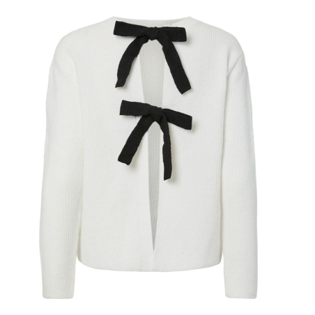 Gilet Blanc/Noir Femme Pieces Silly
