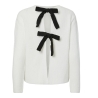 Gilet Blanc/Noir Femme Pieces Silly