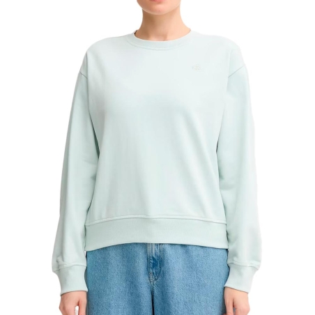 Sweat Bleu Femme Calvin Klein Jeans Archive Logo Fren