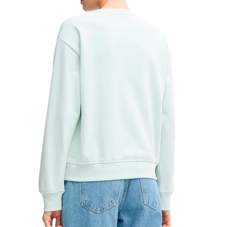 Sweat Bleu Femme Calvin Klein Jeans Archive Logo Fren