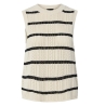 Débardeur Beige/Noir Femme Pieces Nuka