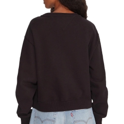 Sweat Noir Femme Tommy Hilfiger Script