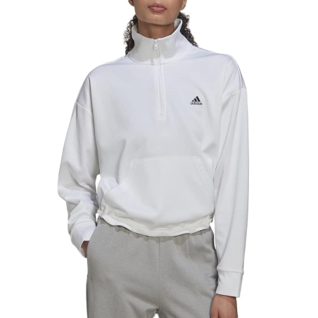 Sweat Blanc Femme Adidas HI3377