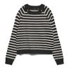 Pull à Rayures Noir/Blanc Femme Vero Moda Happy Button