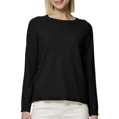 Pull Noir Femme Pieces Bree Knit