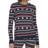 Pull de Noël Marine/Rouge Femme Only Xmas