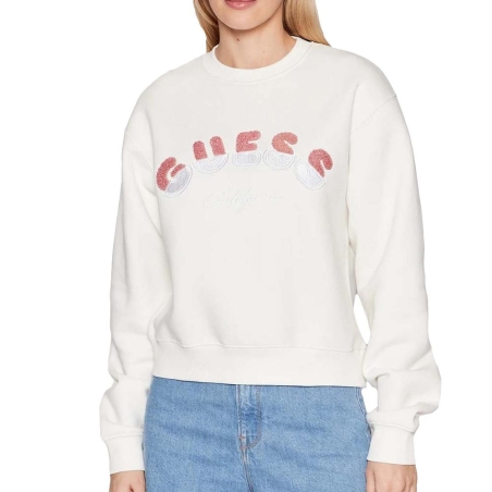 Sweat Blanc Femme Guess Rutha