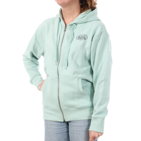 Sweat Zippé Vert Menthe Femme Von Dutch SLIGN