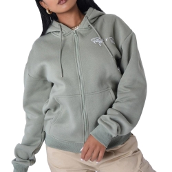Sweat Zippé Vert Femme Project X Paris Signature