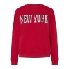 Sweat Rouge Femme Pieces Sasie