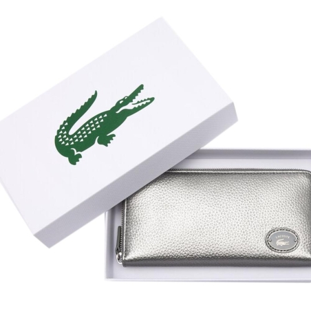 Portefeuille Argenté Femme Lacoste NF3937GZ