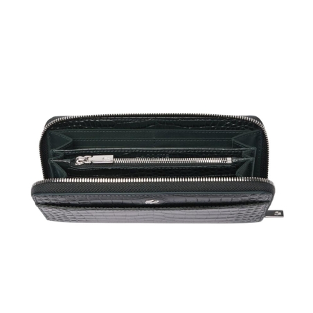 Portefeuille Noir Femme Lacoste Chantaco