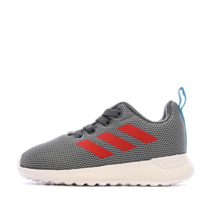 Baskets Gris/Rouge Garçon Adidas Lite Racer