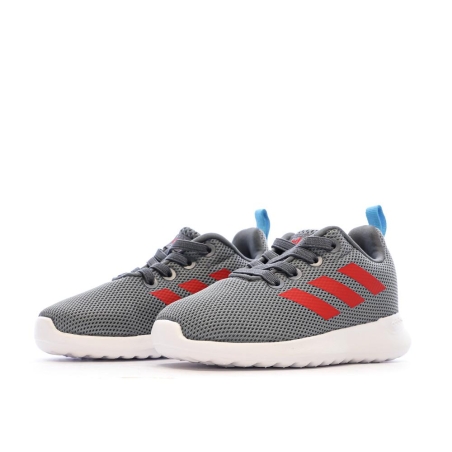 Baskets Gris/Rouge Garçon Adidas Lite Racer