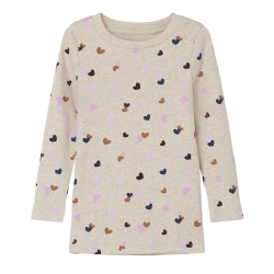 T-shirt Manches Longues Beige Fille Name it Fucky