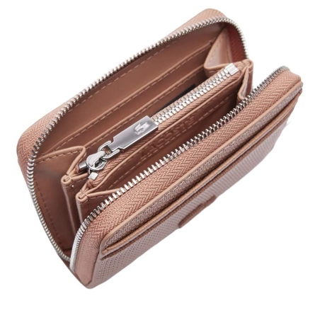 Portefeuille Rose Femme Lacoste coin