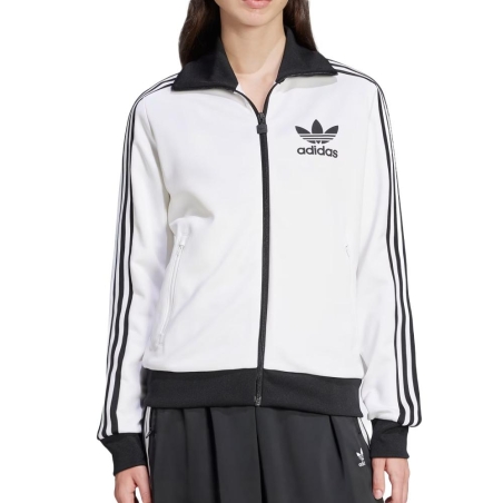 Veste Blanche/Noire Femme Adidas Classic