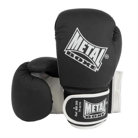 Gants d'entraînement de boxe Noir Mixte Metal Boxe MB200