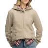 Sweat Taupe Femme Superdry Essential Logo Ziphood Hb