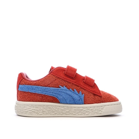 Baskets Rouge Garçon Puma Suede One Piece