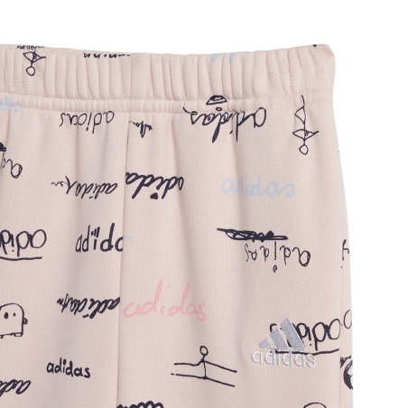 Survêtement Rose Fille Adidas IV7056