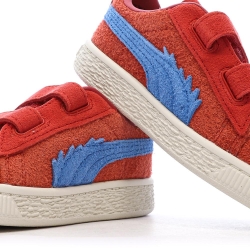 Baskets Rouge Garçon Puma Suede One Piece