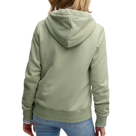 Sweat Vert Femme Superdry Essential Logo Ziphood Hb