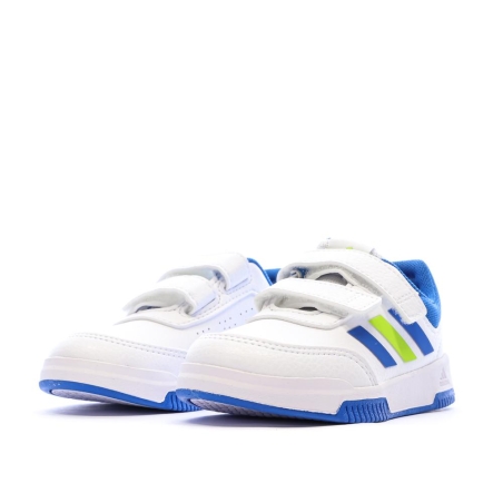 Baskets Blanches/Bleu Bébé Adidas Tensaur Sport 2.0 Cf
