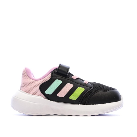 Baskets Noir/Rose Bébé Fille Adidas Tensaur Run 3.0 El